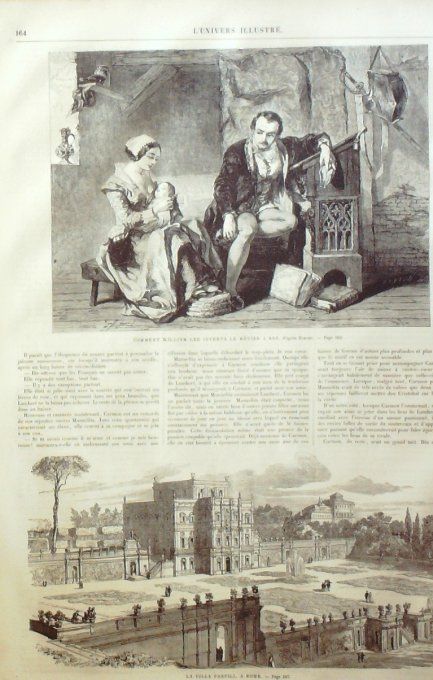 L'Univers illustré 1863 # 258 Italie Ancone Rome villa Panfili Guerre Crimée 