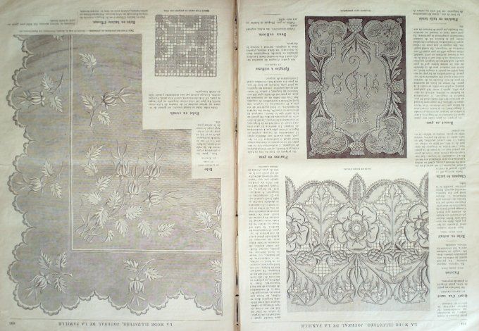 Journal Mode illustrée 1884 # 25 Robes en toile & satinette