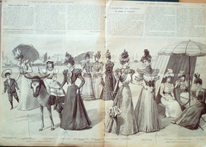 Journal Mode illustrée 1897 # 25 Toilette de réunion