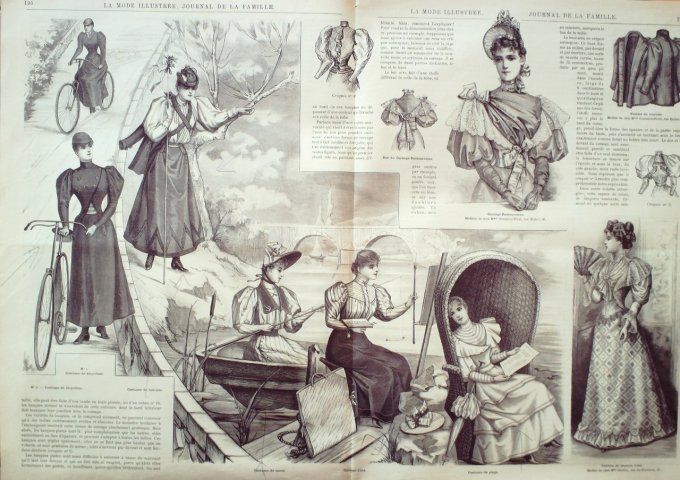 Journal Mode illustrée 1893 # 25 Mantelets