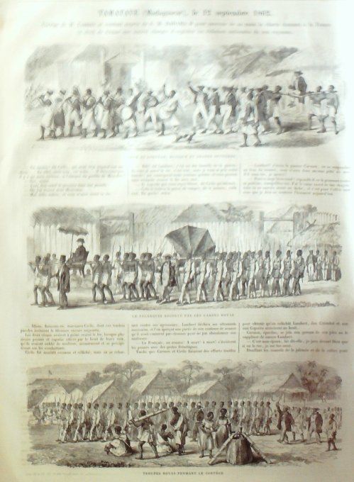 L'Univers illustré 1863 # 260 Egypte Alexandrie Madagascar Tananarive Cavalier Bretons