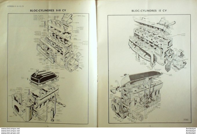 Revue Technique Automobile Dodge 6x6 Citroën 8-10-15cv 1950