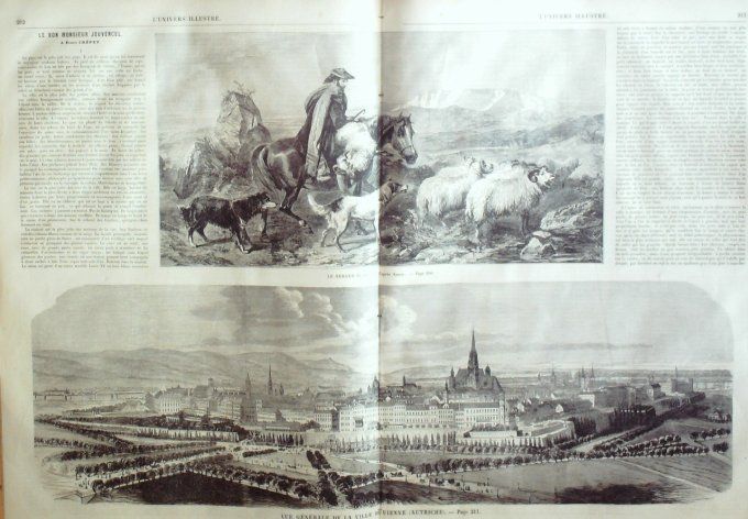 L'Univers illustré 1863 # 264 Ukraine Odessa  Autriche Vienne Ecosse berger Emile Prudent