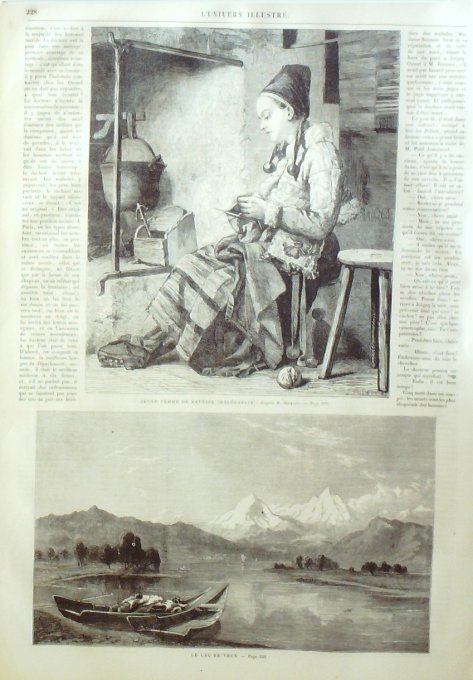 L'Univers illustré 1863 # 266 Italie Florence   Suède Dalécarlie Rattvick Amiral Kanaris