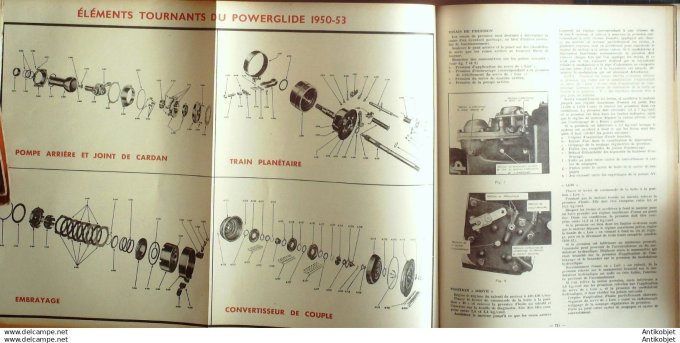 Revue Technique Automobile Chevrolet Powerglide salon Francfort 103#1954