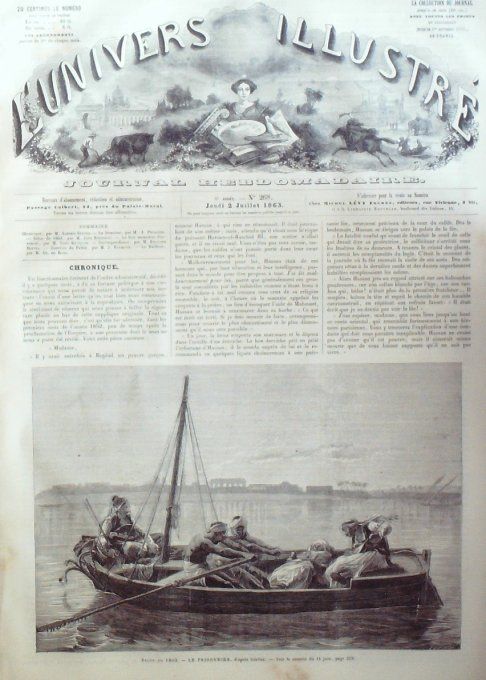 L'Univers illustré 1863 # 268 Suède Gothembourg ALgérie Gal Jezioranski Swiechowski 