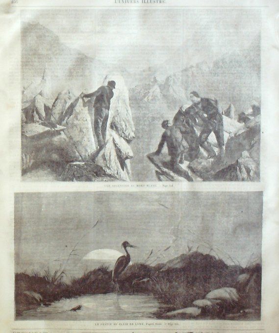 L'Univers illustré 1863 # 269 Italie couvent Aygue-Boune Eaux-Bonnes (65)