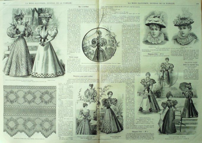 Journal Mode illustrée 1896 # 26 Robes en Mohair et tissu