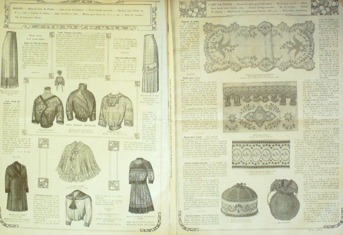 Journal Mode illustrée 1911 # 26 Blouses & coiffures