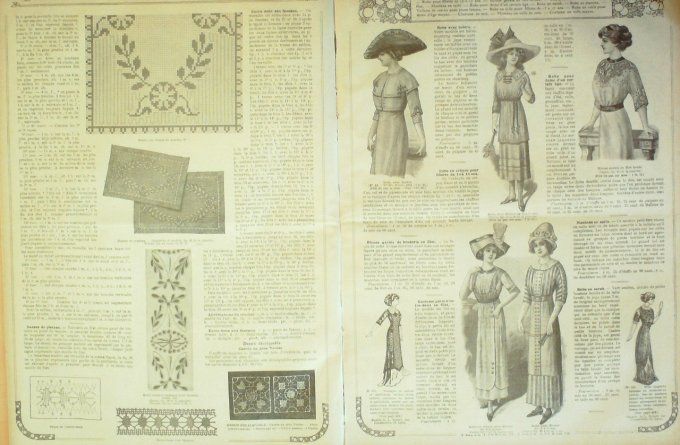 Journal Mode illustrée 1911 # 26 Blouses & coiffures