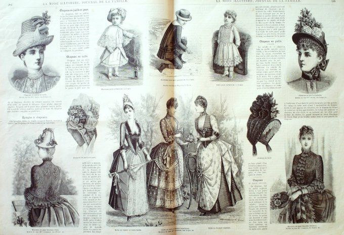 Journal Mode illustrée 1886 # 26 Robes en linon & aille