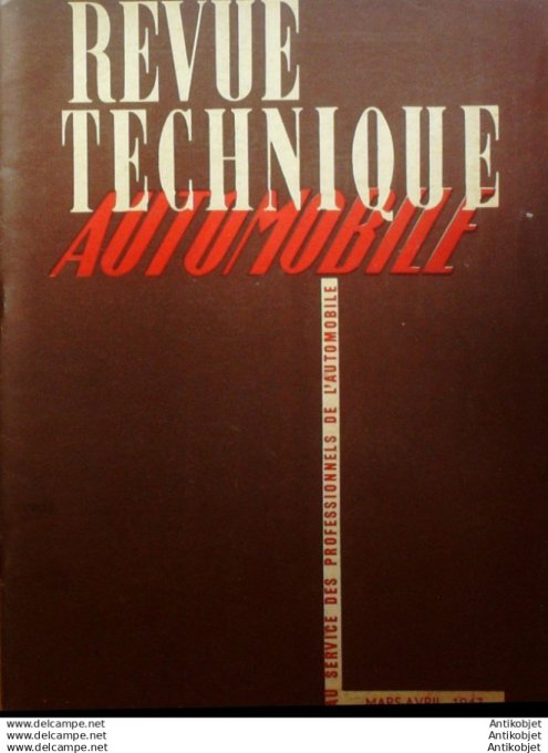 Revue Technique Automobile Autocars Floirat Ford Canada Tracteurs 12#1947