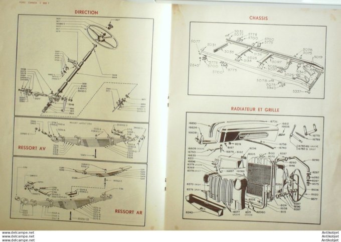 Revue Technique Automobile Autocars Floirat Ford Canada Tracteurs 12#1947