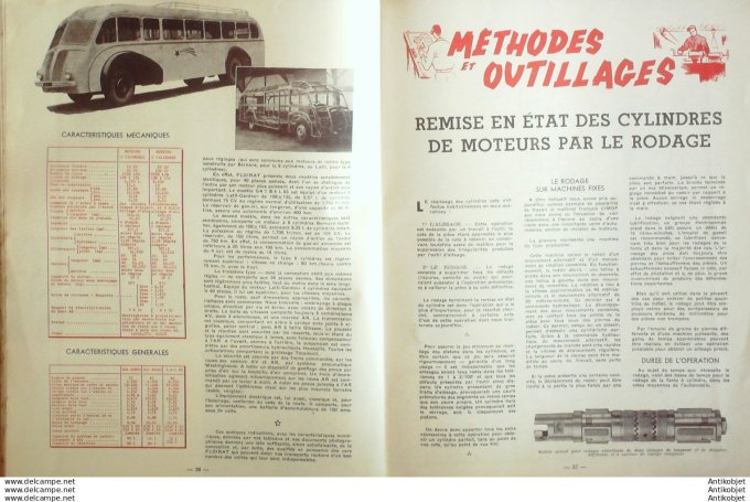 Revue Technique Automobile Autocars Floirat Ford Canada Tracteurs 12#1947