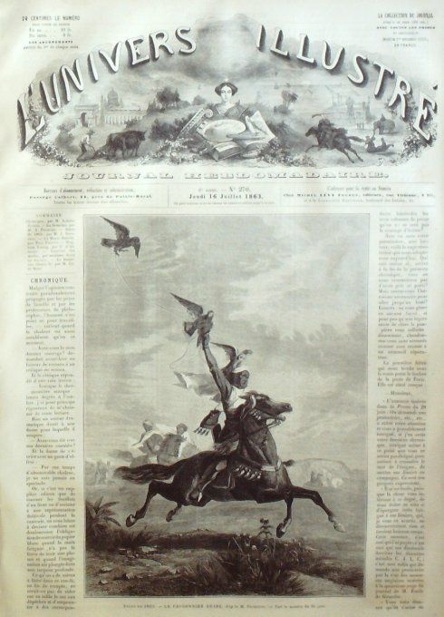 L'Univers illustré 1863 # 270 Arabie Fauconnier Jérusalem lac Salé Pologne Ojcow Brigham Young