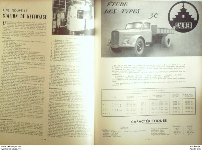 Revue Technique Automobile Studebaker V8 Commander Saurer 3C 96#1954