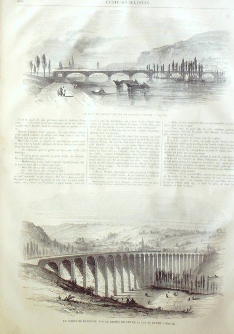 L'Univers illustré 1863 # 274 MexicoHavre (76) Suisse Unterseen vallée Boedeli 