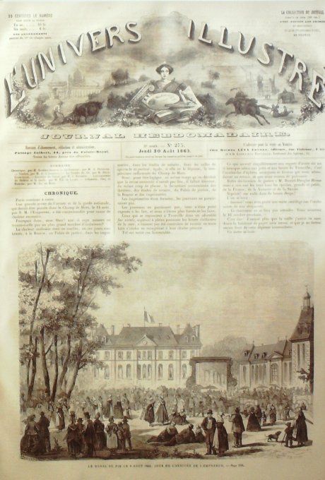 L'Univers illustré 1863 # 275 Haras du Pin (61) Toulon (83) port Hamlet & Ophélia