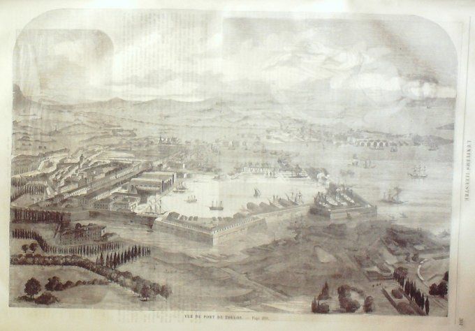 L'Univers illustré 1863 # 275 Haras du Pin (61) Toulon (83) port Hamlet & Ophélia