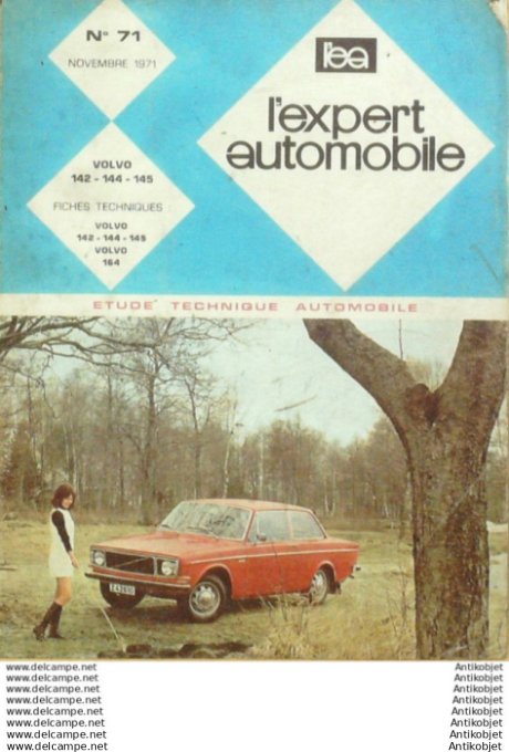 Revue Technique Automobile Volvo 142 144 145 164 L'expert #71