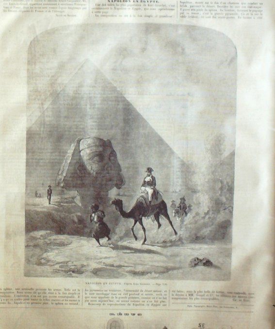 L'Univers illustré 1863 # 277 Alger Egypte Napoléon Gare du Nord Autriche souverains 