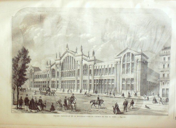 L'Univers illustré 1863 # 277 Alger Egypte Napoléon Gare du Nord Autriche souverains 