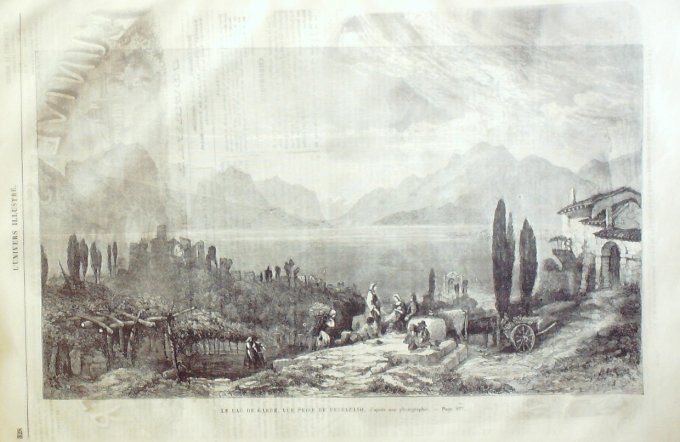 L'Univers illustré 1863 # 278 Italie Desenzano Westminster Lord Clyde  Yorkshire