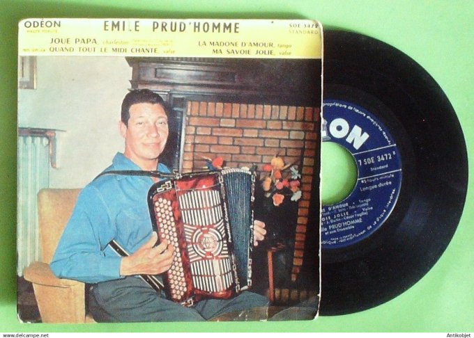 Prud'homme Emile 45T EP Joue papa 1954