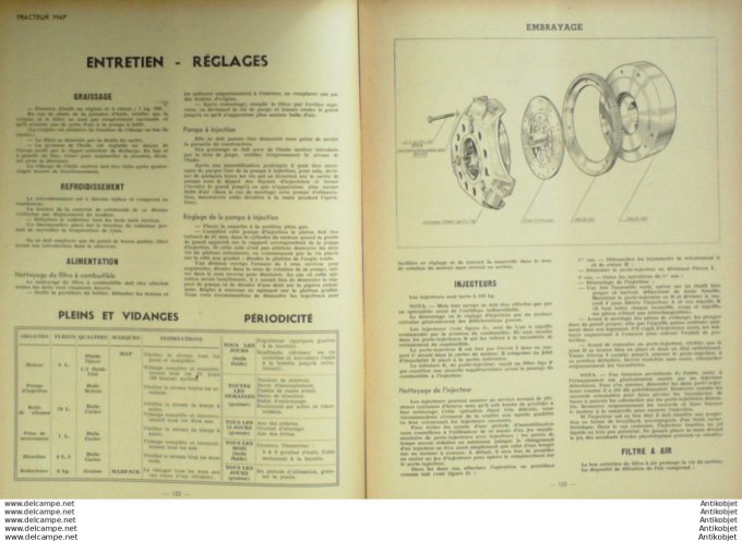 Revue Technique Automobile Tracteur Map DR3 Westinghouse frein 35#1949