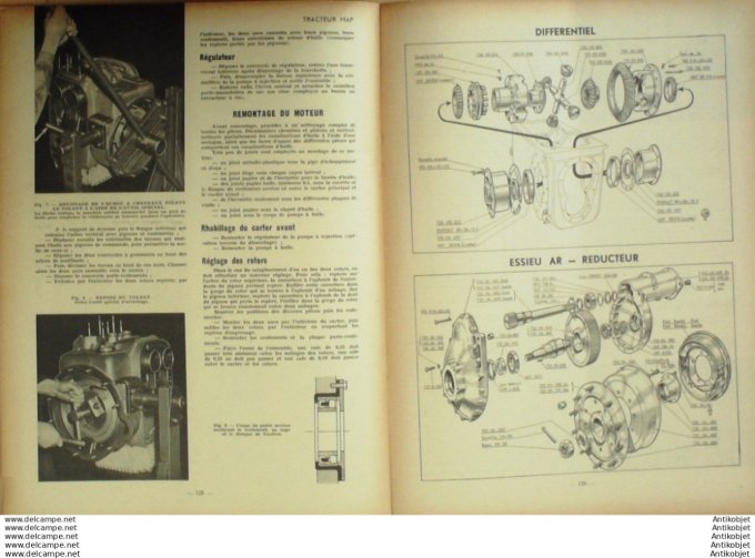 Revue Technique Automobile Tracteur Map DR3 Westinghouse frein 35#1949