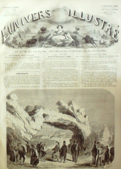 L'Univers illustré 1863 # 279 Biarritz (64) Guyane Kouru îles Salut 