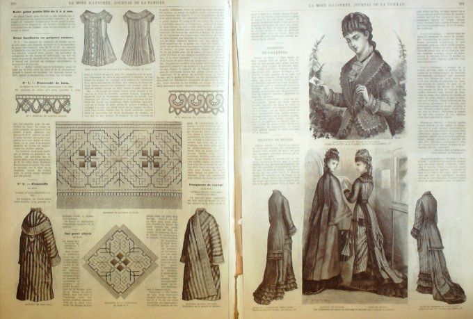 Journal Mode illustrée 1878 # 27 Robes fillettes