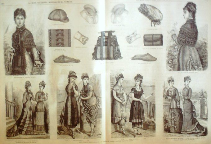 Journal Mode illustrée 1878 # 27 Robes fillettes