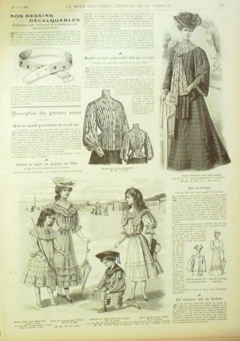 Journal Mode illustrée 1905 # 27 Costume tailleur