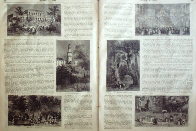 L'Univers illustré 1863 # 280 Ernest Renan Belgique Gand Statue Van Artevelde