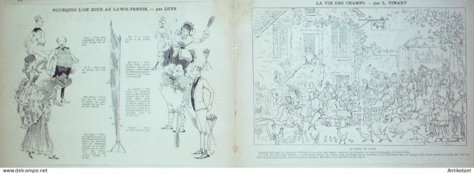 La Caricature 1882 n°135 Maisons de campagne Robida Tinant Trock Loys