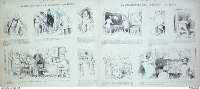 La Caricature 1882 n°135 Maisons de campagne Robida Tinant Trock Loys