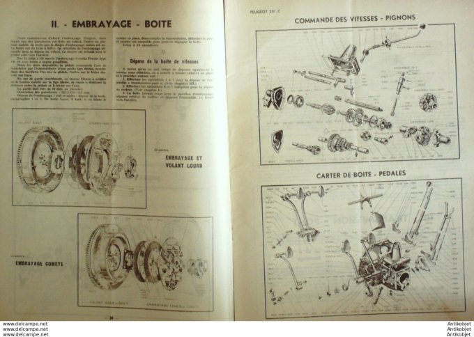 Revue Technique Automobile Peugeot 201C Bobines d'Allumage 24#1948