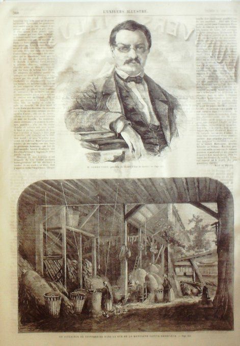 L'Univers illustré 1863 # 282 James Fazy Grèce Egine temple Bohémioenne 