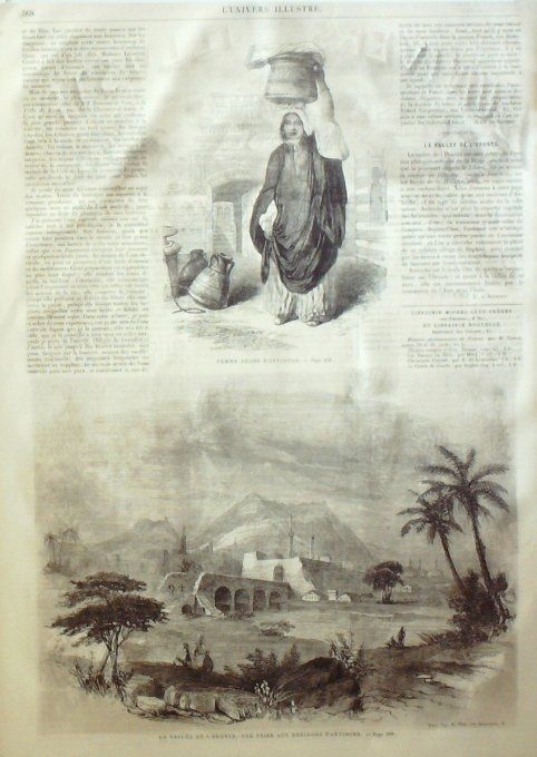 L'Univers illustré 1863 # 283 Turquie Antioche Oronte Allemagne Dresde Anna Lagrange