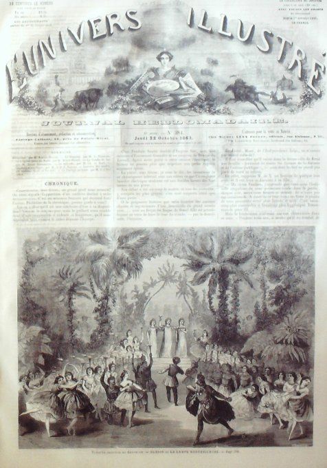 L'Univers illustré 1863 # 284 Facteur parisien église Russe ministre Billault