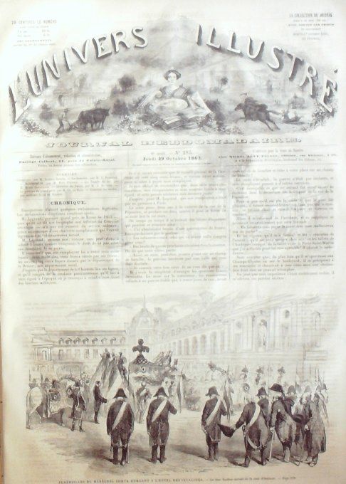 L'Univers illustré 1863 # 285 Pologne Tarnow Allemagne Leipzig Mouravief II 