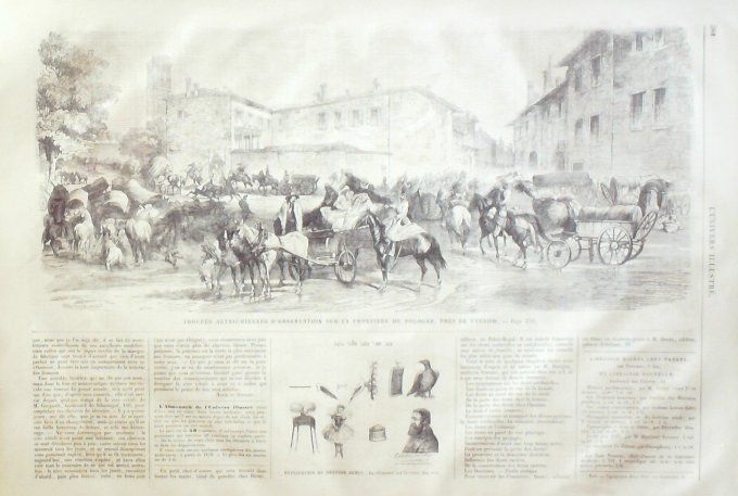 L'Univers illustré 1863 # 285 Pologne Tarnow Allemagne Leipzig Mouravief II 