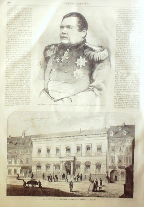 L'Univers illustré 1863 # 285 Pologne Tarnow Allemagne Leipzig Mouravief II 