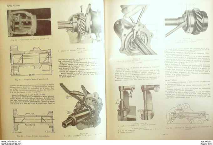 Revue Technique Automobile Opel Kapitan Car Floirat Y53 94#1954