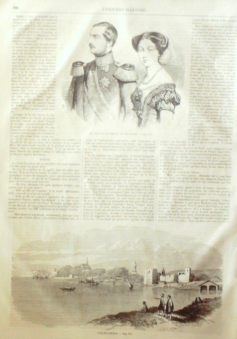 L'Univers illustré 1863 # 287 Sinope Allemagne Hanovre ballon le Géant