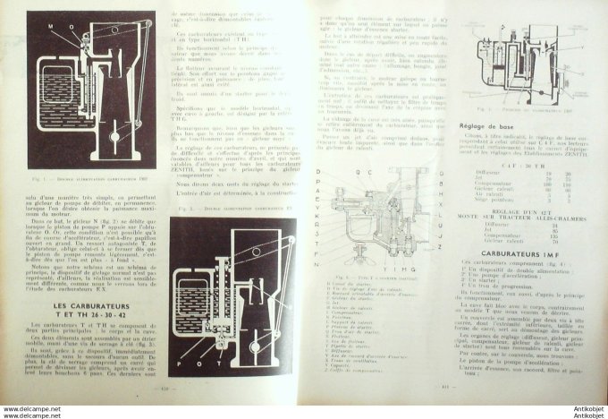 Revue Technique Automobile Tracteur Farmall type FC Ford Consul & Zéphyr 98#1954