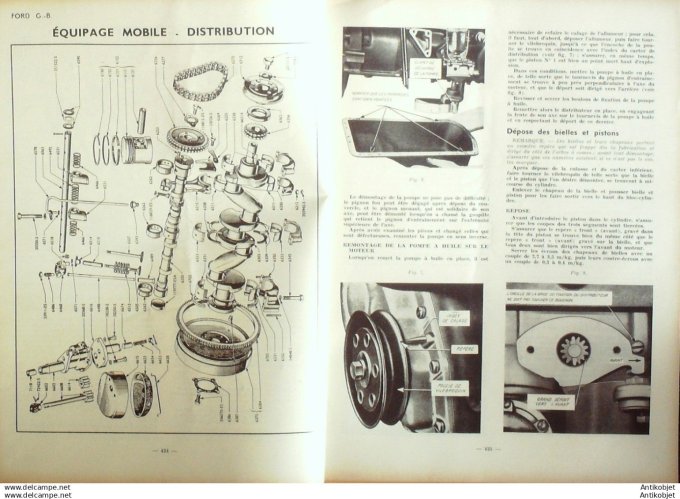 Revue Technique Automobile Tracteur Farmall type FC Ford Consul & Zéphyr 98#1954