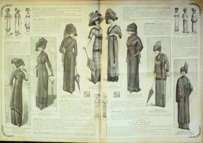 Journal Mode illustrée 1911 # 28 Robes de visites