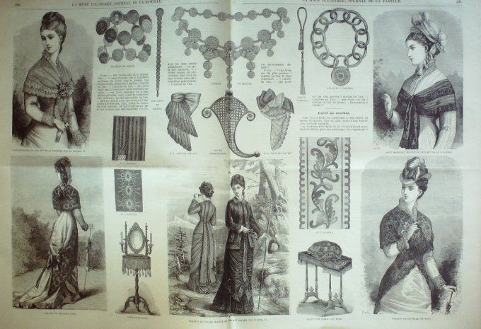 Journal Mode illustrée 1877 # 28 Costume d'été